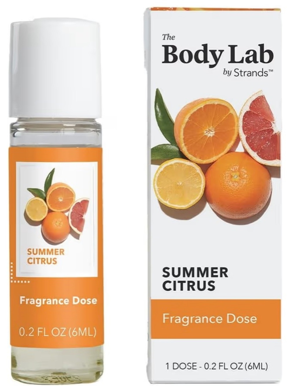 6 Pack Lot Bundle Fragrance Dose Body Lab, Summer Citrus, 0.2 oz Fragrance Oil